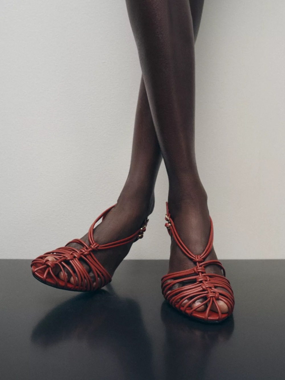 ZARA HEELED FISHERMAN SANDALS